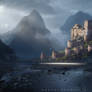 Castle matte painting