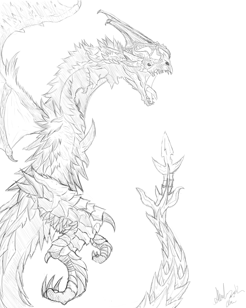 Alduin WIP by Arohk on DeviantArt