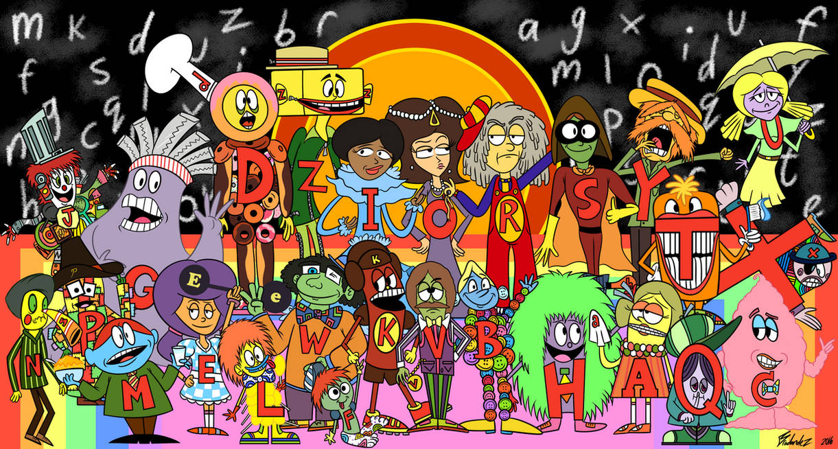The Letter People Portrait by Bradandez