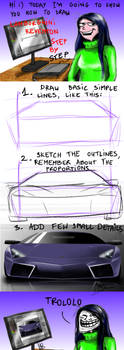 drawing lambo... Tutorial...