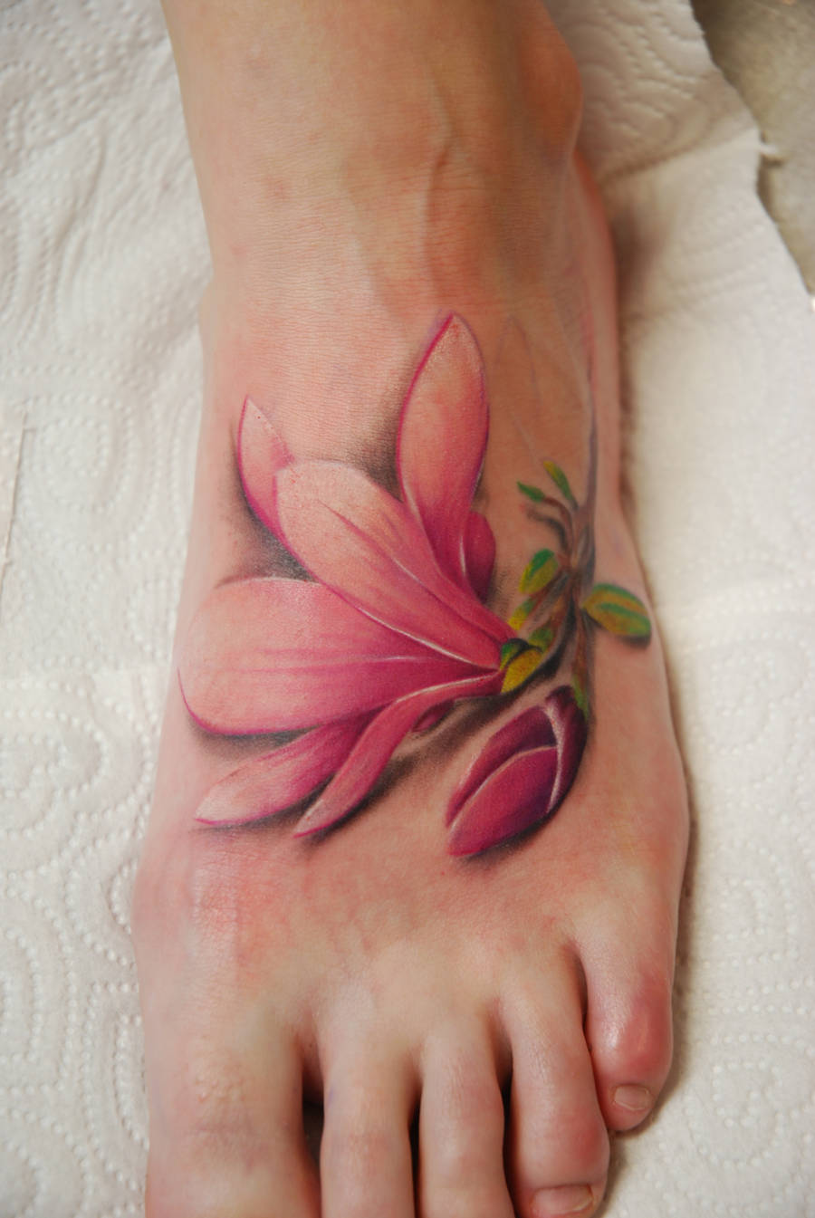 flowers tattoo by larvart