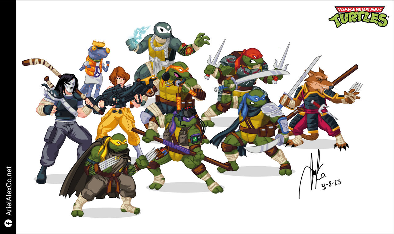 TMNT ArielAlexCo's version art