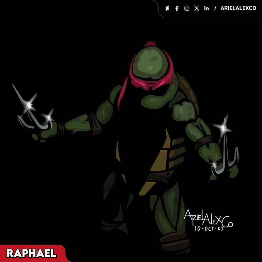 TMNT Hight contrast Raph by ArielAleXCo on DeviantArt