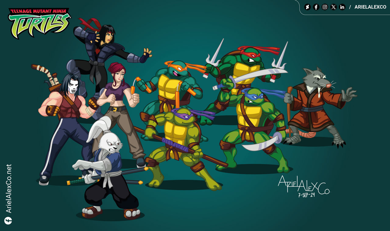 2003 TMNT cartoon Fan Art Updated by ArielAleXCo on DeviantArt