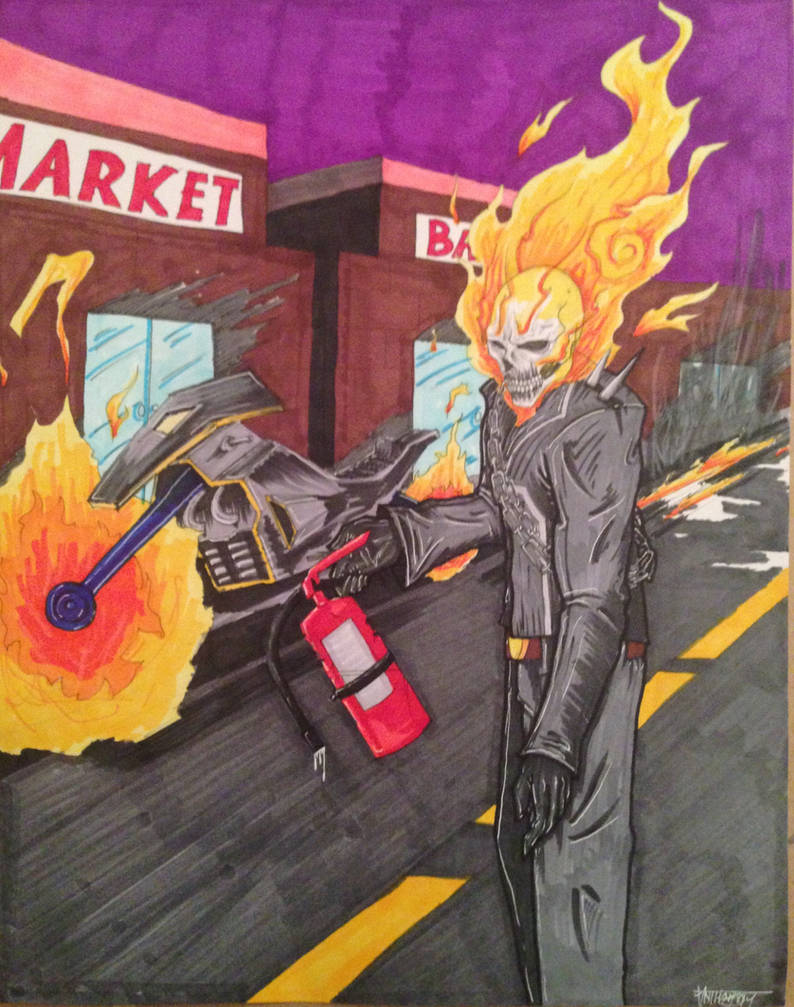 Ghost Rider clean up by shroomstone on DeviantArt