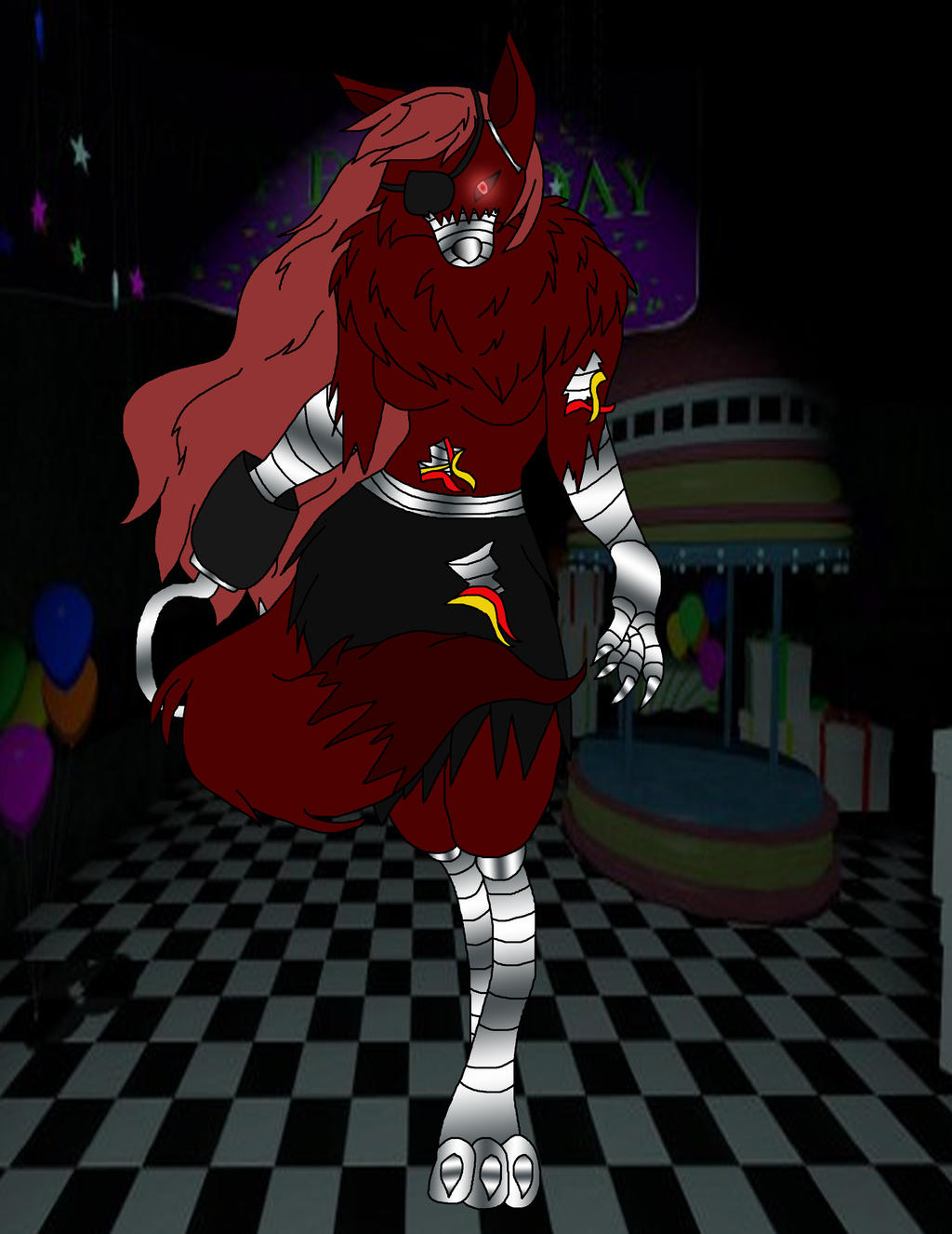 Nightmare Foxy Female By Kuranaminamino On Deviantart Nightmare Foxy Female By Kuranaminamino On Deviantart