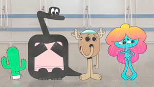 Carmen, Molly, Penny and Rachel Takes a Shower