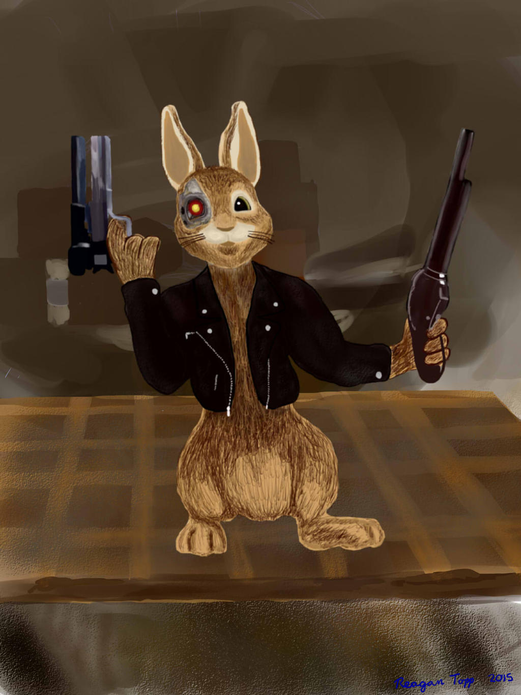 Terminator Rabbit by ReaganTopp on DeviantArt