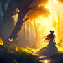 Sunset Serenity: Guardian of the Enchanted Grove 7