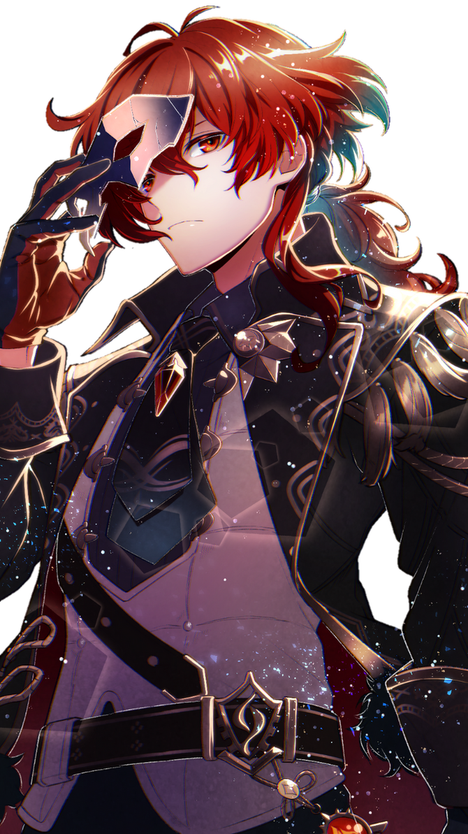 Genshin Impact Diluc Render by iyunlock on DeviantArt