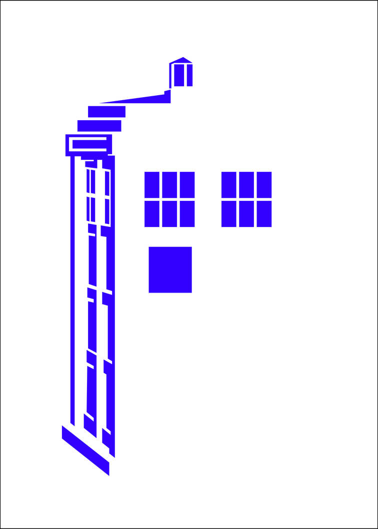 TARDIS stencil by VampGuy on DeviantArt