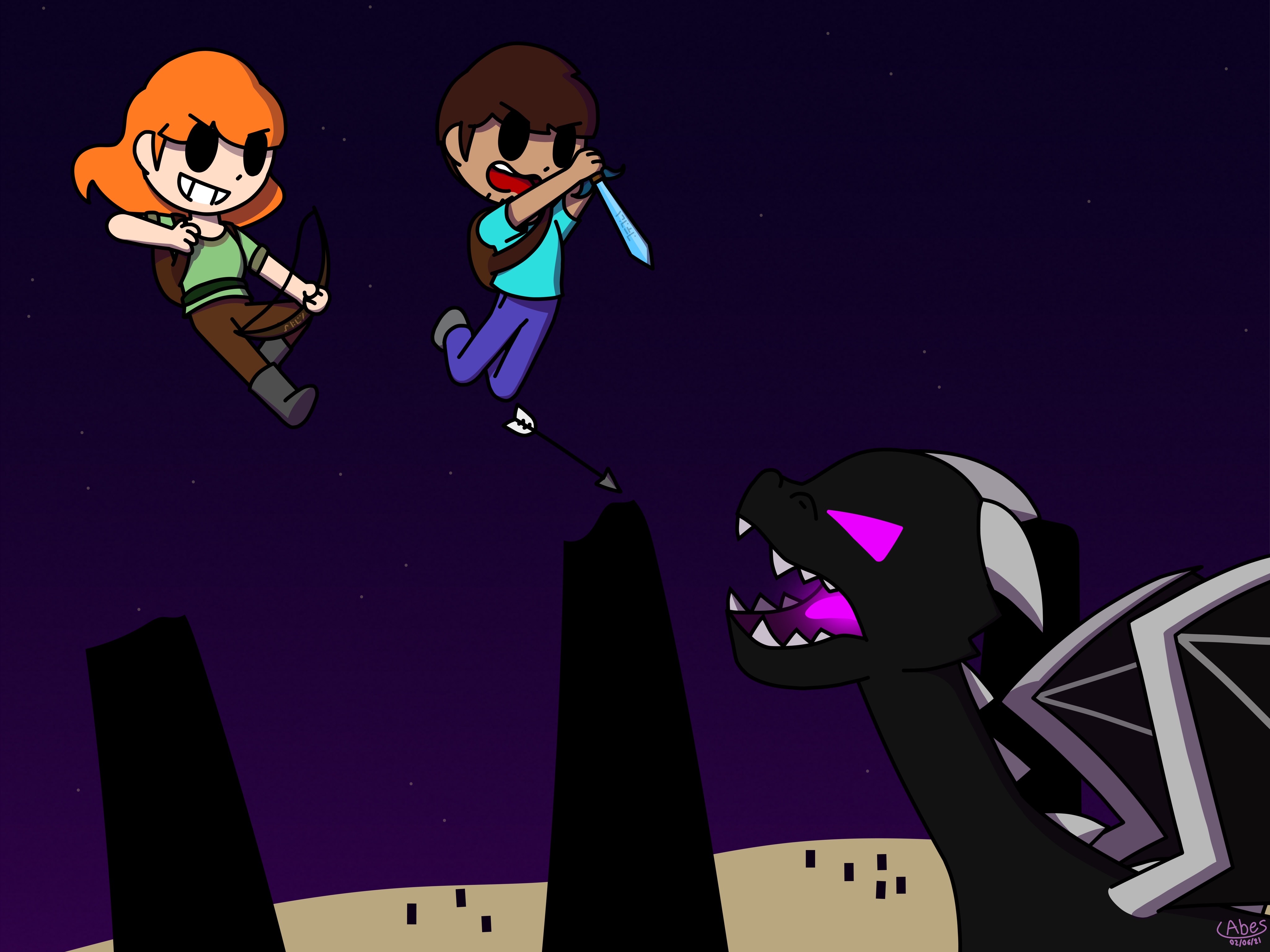 Fanart - The End? (Minecraft) by AbesCreations on DeviantArt