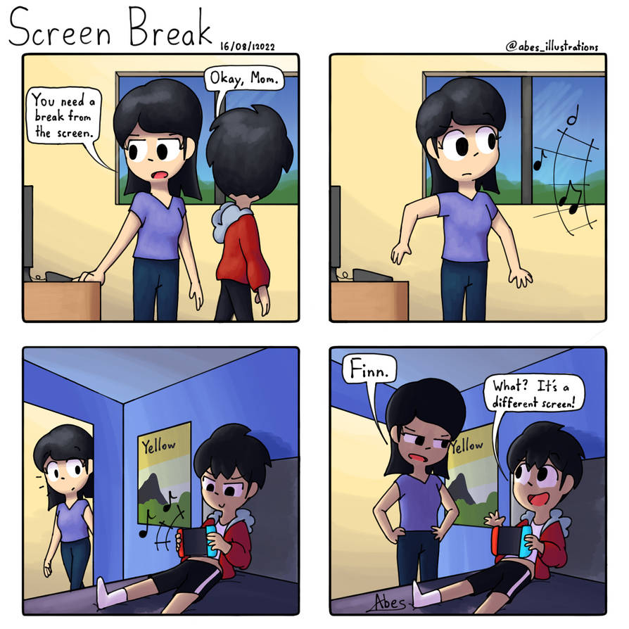 Screen Break Post OCs - Screen Break (Comic) by AbesCreations on DeviantArt