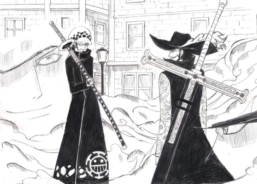 Trafalgar Law vs Drakul Mihawk