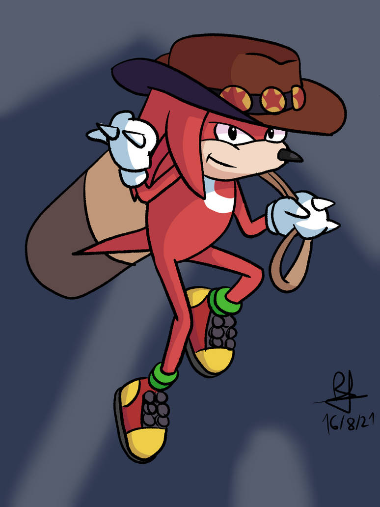 knuckles (redraw) by ReizorBlade on DeviantArt