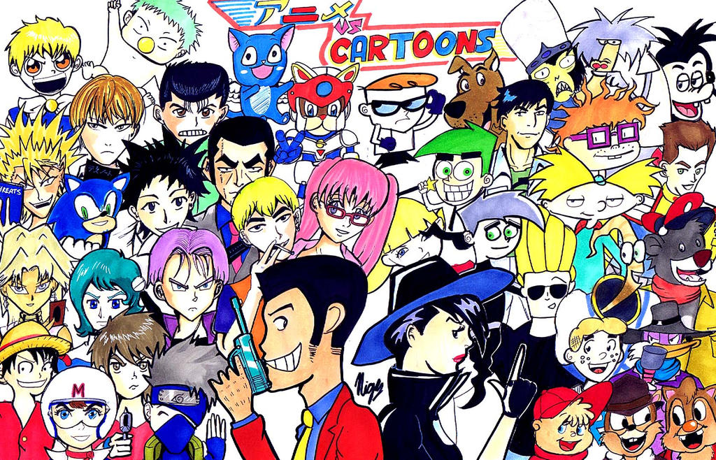 Cartoon Vs Simble Cartoon vs Anime by TJThrilla on DeviantArt
