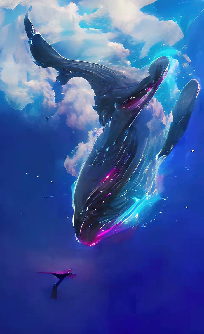 whales in the cloud by shine247 on DeviantArt