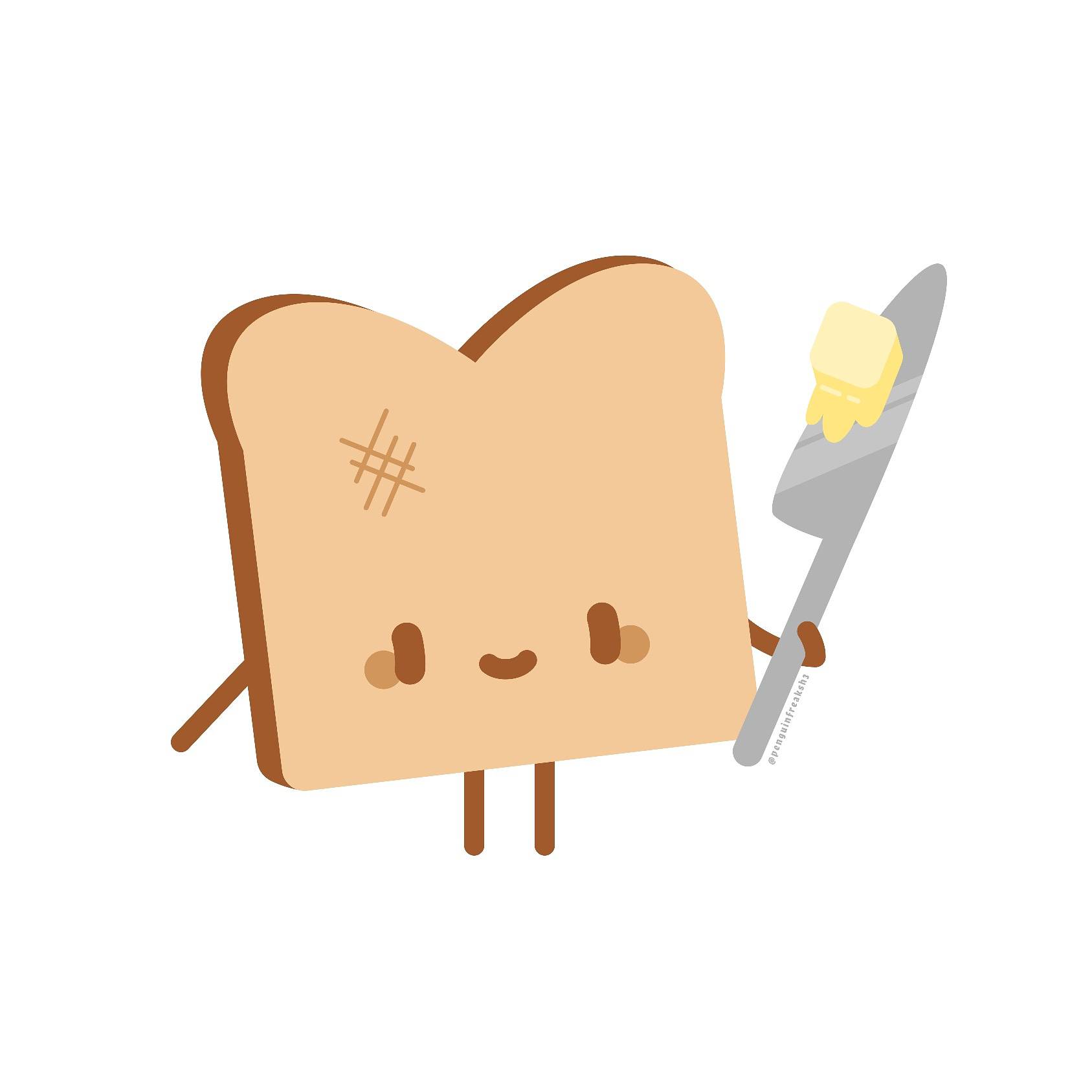 Butte Rd Toast Frog Buttered Toast by PenguinFreakSH3 on DeviantArt