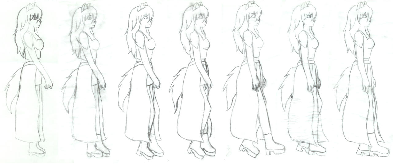 Wolf Girl Walking Pose 1 7 By Reikage Sanshi On Deviantart,Parede De Gesso Acartonado Drywall