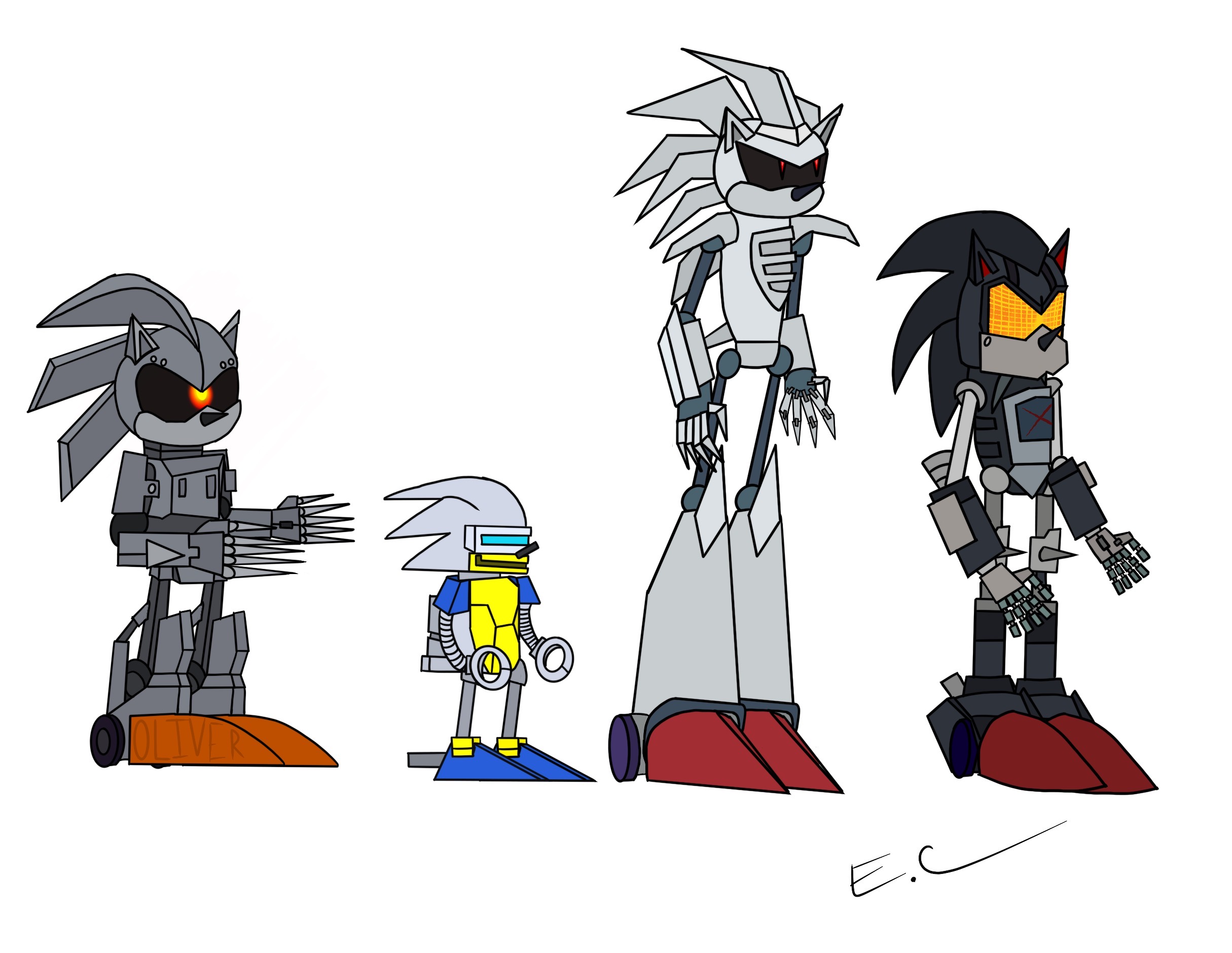 Silver Sonic mkIII by wedgeprower on DeviantArt