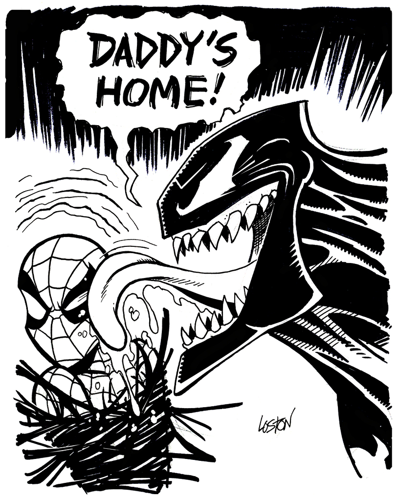 Spider-Man and Venom Sketch