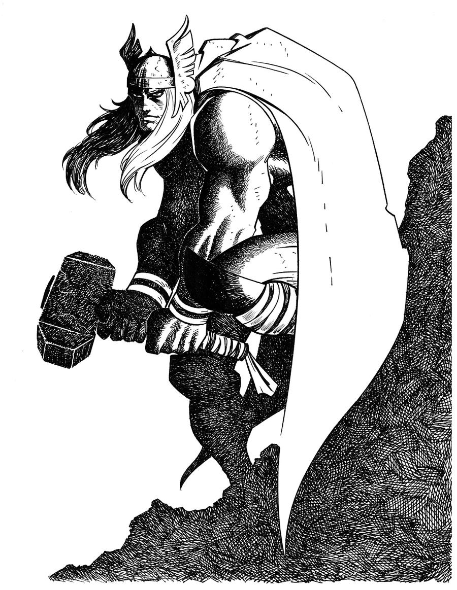 Romita Jr's Thor- Inked