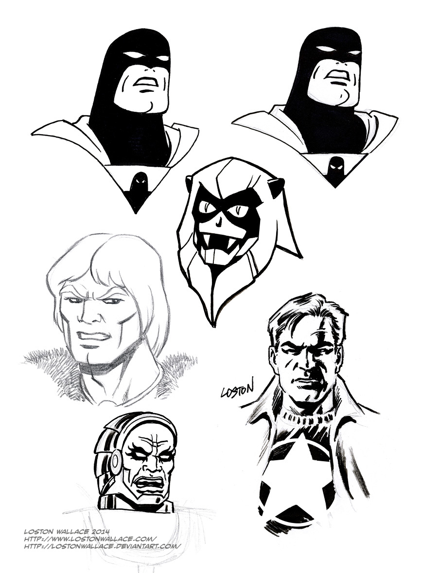 sketches: Space Ghost Thundarr Ookla Sgt Zero