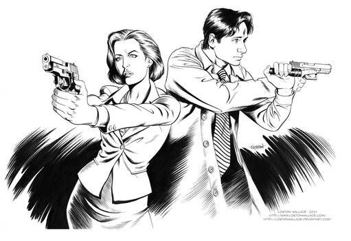 X-FILES: AGENT SCULLY and AGENT MULDER INKS