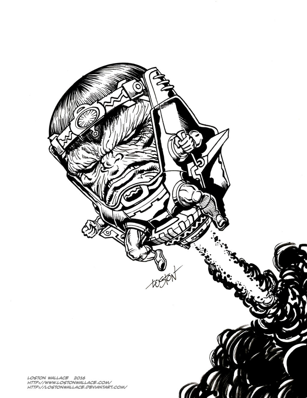 Modok Colouring Marvel Comics MODOK by LostonWallace on DeviantArt