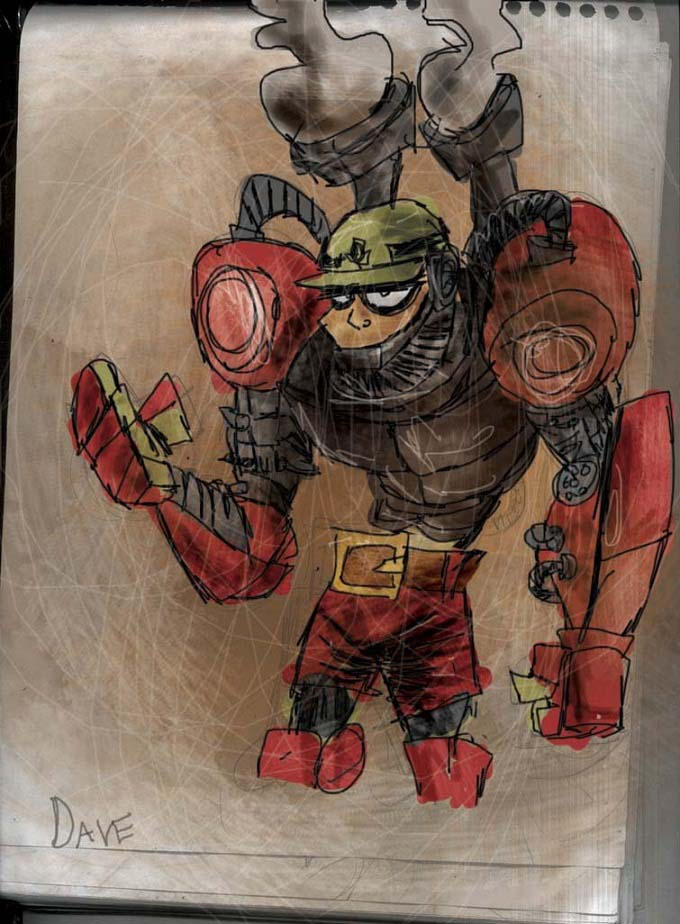 GutsMan Redesigned by DaveTheSodaGuy on DeviantArt