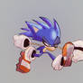 Sonic In Flames - Running Pose