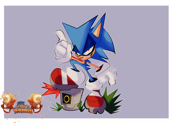 Sonic in Flames - Item Box.