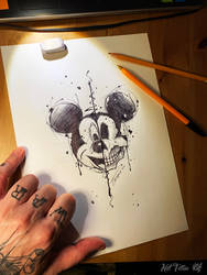 Mickey Zombie Sketch