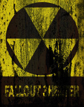 Aged Fallout Shelter Sign