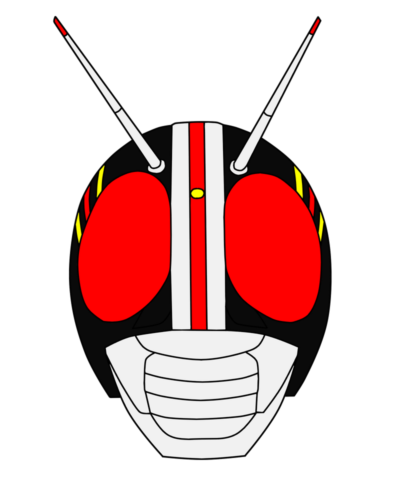Kamen Rider BLACK head vector by kshahab on DeviantArt