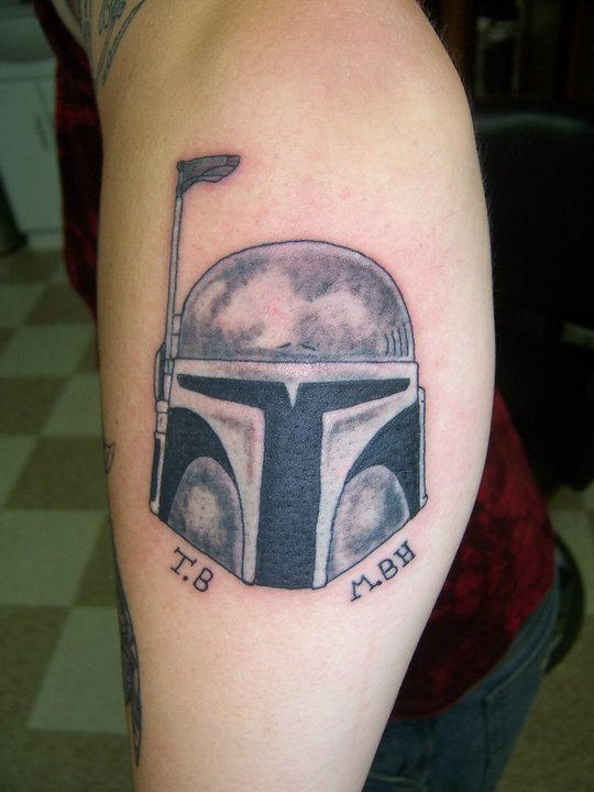 Mandalorian Helmet Tattoo by blackbirde01 on DeviantArt