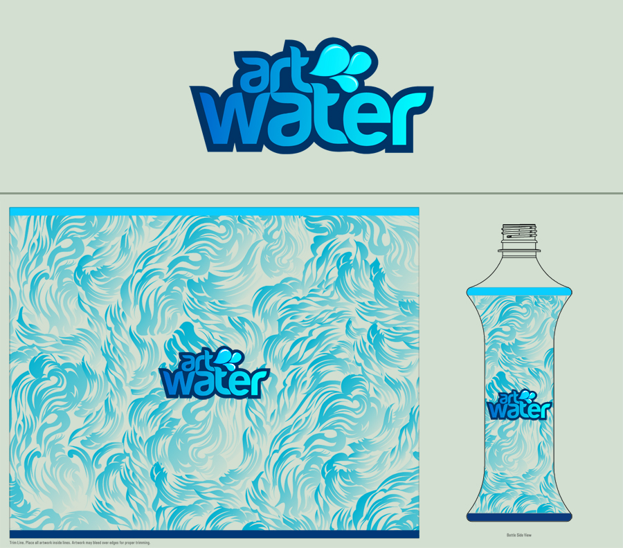 for art water label contest