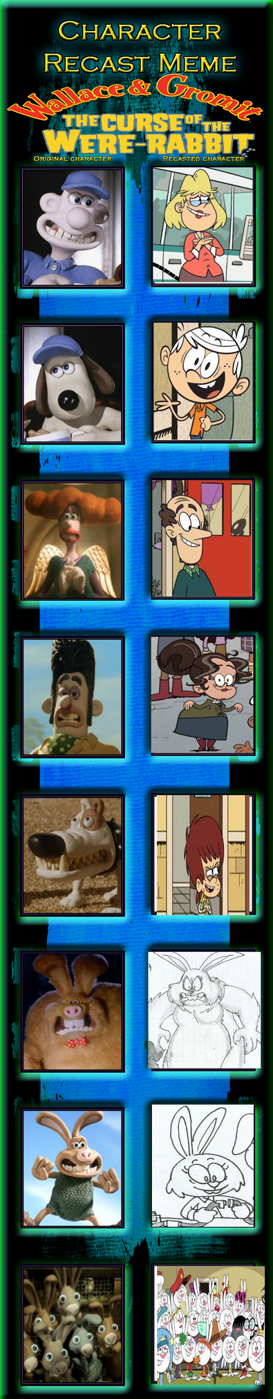 Rita and Lincoln the Curse of the Were-Rabbit cast by ...