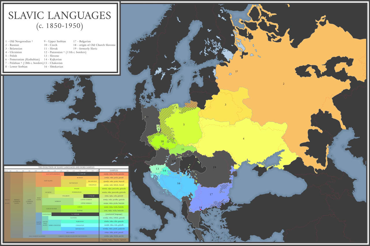 Slavic Languages Historical Map 19th Century By Mihailnikoloff On slavic-languages-historical-map-19th-century-by-mihailnikoloff-on