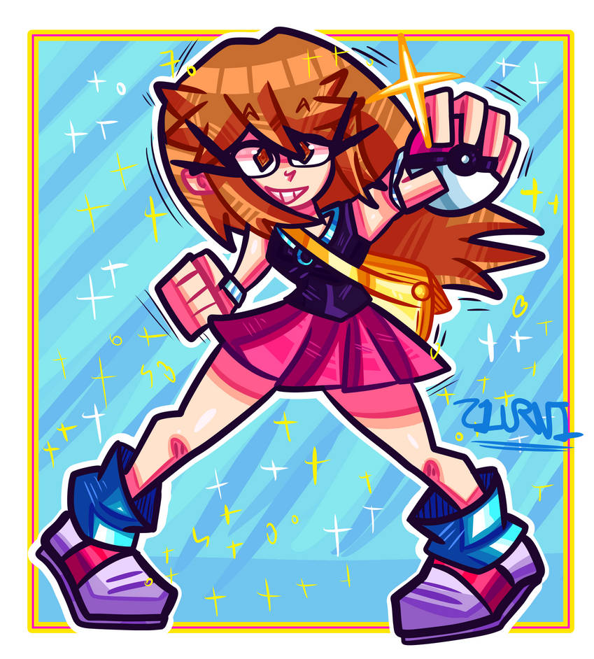 Pokemon Let's Go Leaf Fanart by Ziurvi by KozRiel on DeviantArt