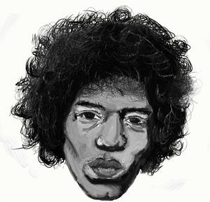 Jimi Hendrix Digital Portrait