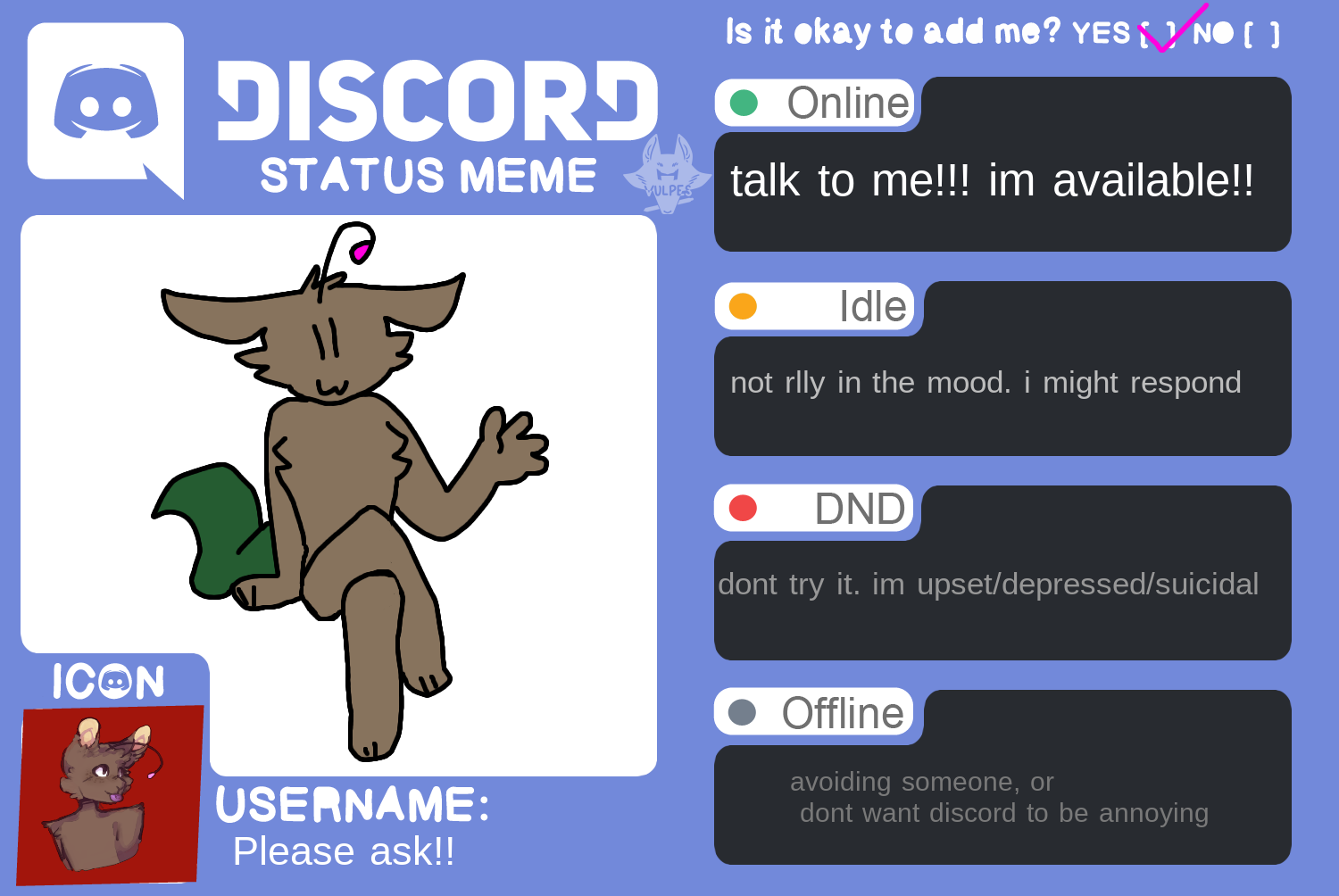 Discord Server Meme : BLANK: EDIT BY NJSTheFox by TynaStargazer on  DeviantArt