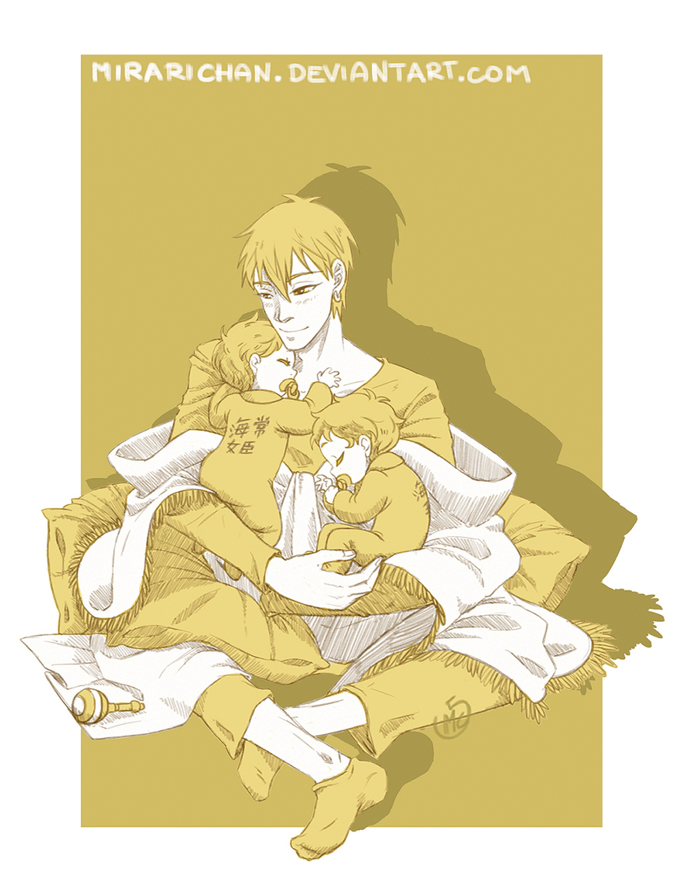 Kise-papa and the sleeping twins