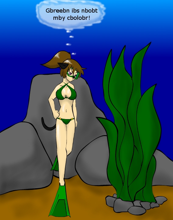 Green Carri-swimsuit