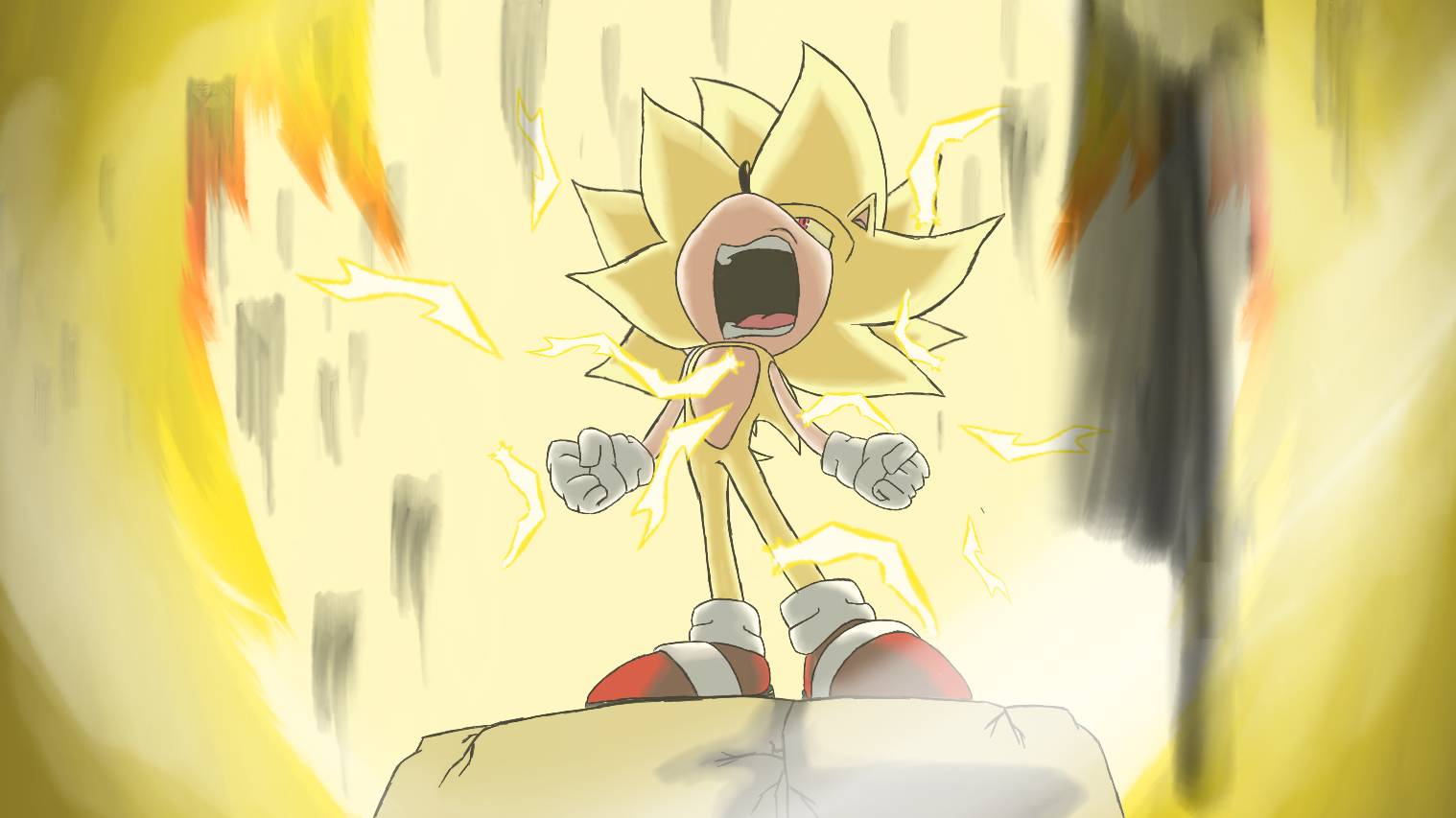 Super sonic [extra detail, Sonic X] by ChaseTheSaiyanhog on DeviantArt