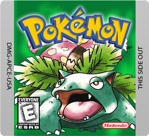 Pokemon Green Gameboy label