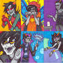 Highbloods sketch cards colored