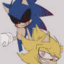 Sonic exe and Super Sonic