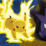 Pikachu and Gengar