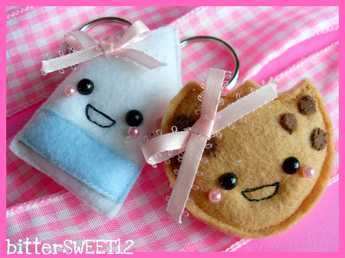 Milk N Cookie Keychains